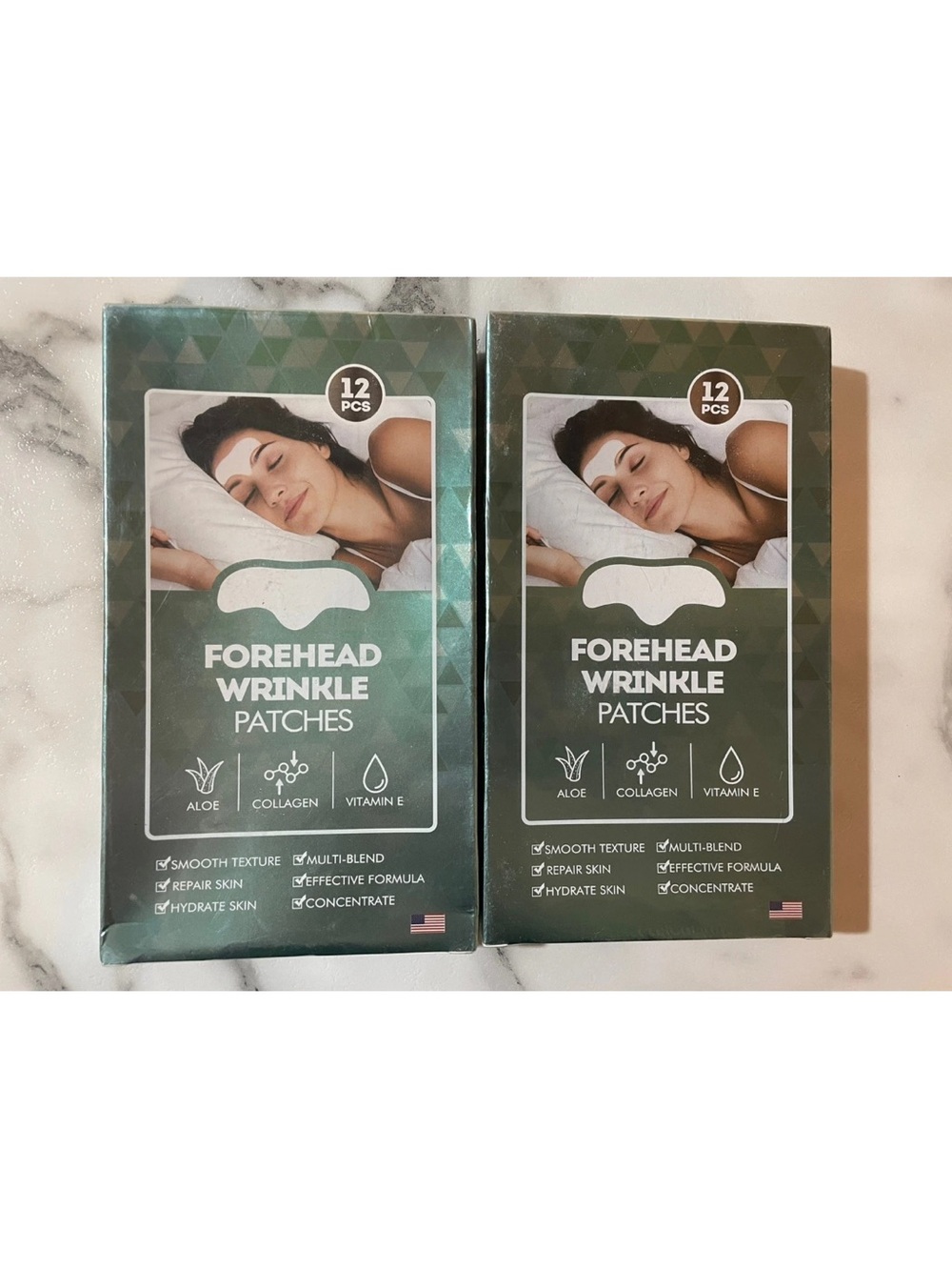 Forehead Wrinkle Patches 12pcs X 2 Boxes Smooth Fine Lines & Wrinkles